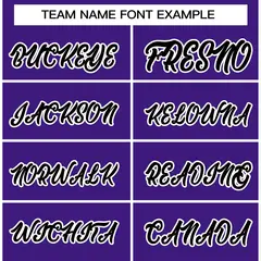 Purple Black-White Varsity Full-Snap Letterman Jacket 5