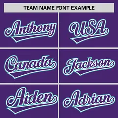 Purple Bright Green Raglan Sleeves Authentic Baseball Jersey 3