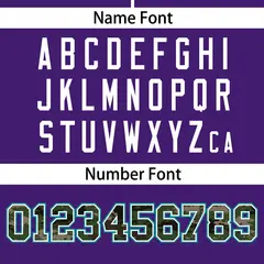 Purple Camo Font Authentic Baseball Jersey 4
