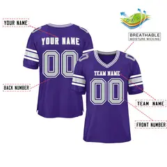 Purple Classic Authentic Football Jersey 2