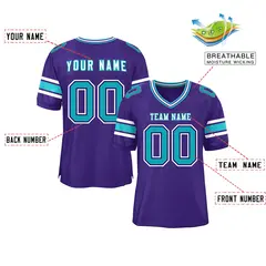 Purple Classic Authentic Football Jersey 2
