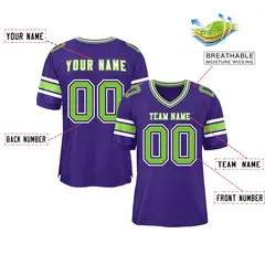 Purple Classic Authentic Football Jersey 2