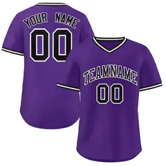 Purple Classic Authentic Pullover Baseball Jersey 1