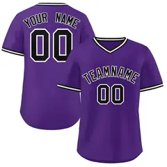 Purple Classic Authentic Pullover Baseball Jersey 1