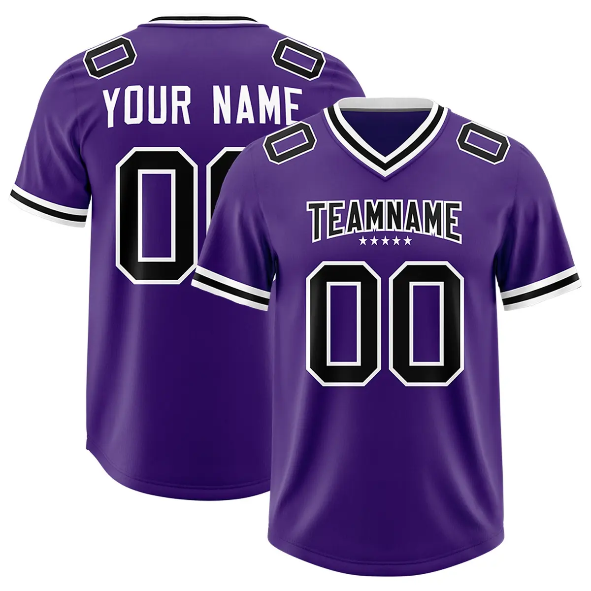 Purple Classic Style American Football Jersey
