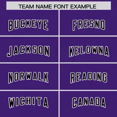 Purple Classic Style American Football Jersey 3