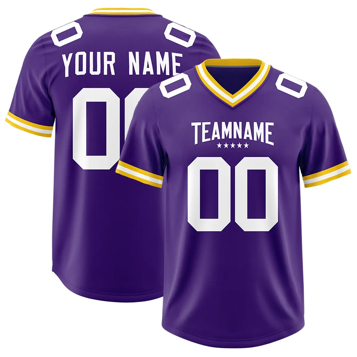 Purple Classic Style American Football Jersey