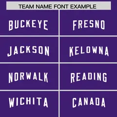 Purple Classic Style American Football Jersey 3