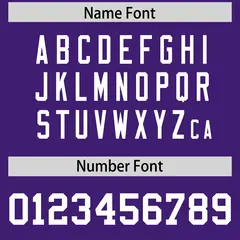 Purple Classic Style American Football Jersey 4