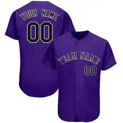 Purple Classic Style Authentic Baseball Jersey 1