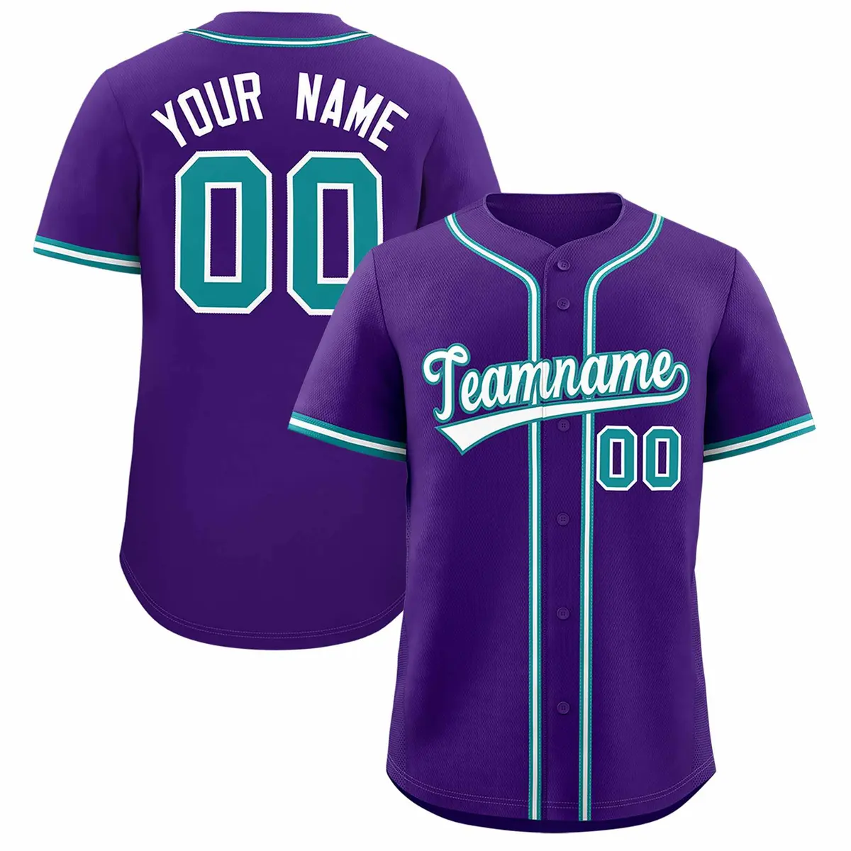 Purple Classic Style Baseball Jersey