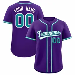 Purple Classic Style Baseball Jersey