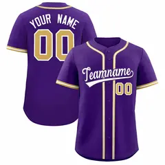 Purple Classic Style Baseball Jersey