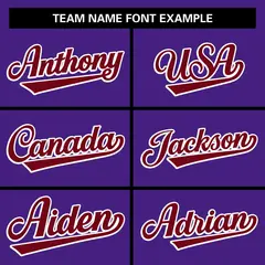 Purple Crimson Raglan Sleeves Full-Snap Varsity Letterman Baseball Jacket 7
