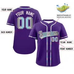 Purple Demiboy Pride Month Classic Authentic Baseball Jersey 2