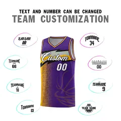 Purple Dot Scatter Graffiti Pattern Basketball Jersey 3