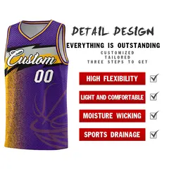 Purple Dot Scatter Graffiti Pattern Basketball Jersey 4
