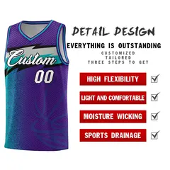 Purple Dot Scatter Graffiti Pattern Basketball Jersey 4