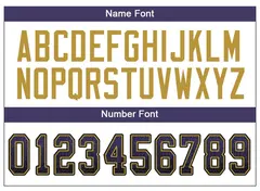 Purple Gold-Black Drift Mesh Football Jersey 3