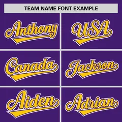 Purple Gold Classic Authentic Sleeveless Baseball Jersey 3