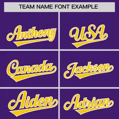 Purple Gold Classic Full-Zip Varsity Letterman Jacket Hoodie 5