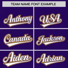 Purple Gold Classic Lace-Up Neck Hockey Hoodie 3