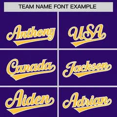 Purple Gold Color Block K-Ribbon Varsity Letterman Jacket 3