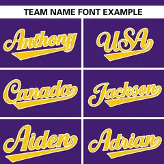 Purple Gold Flame Graffiti Authentic Baseball Jersey 3