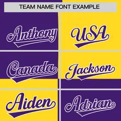 Purple Gold Four Squares Color Block Varsity Letterman Jacket Hoodie 5