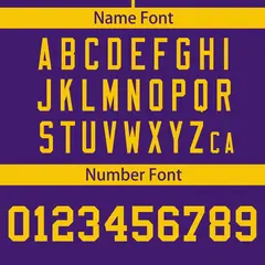 Purple Gold Full Button Classic Baseball Jersey 4