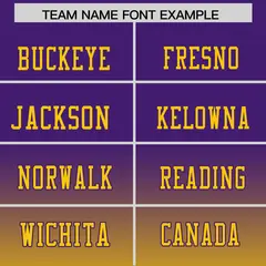 Purple Gold Gradient Fashion Authentic Football Jersey 3