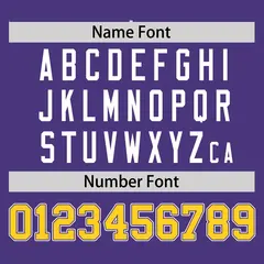 Purple Gold Gradient Fashion Baseball Jersey 4