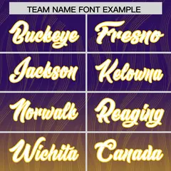 Purple Gold Gradient Football Jersey 3