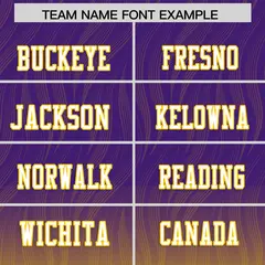 Purple Gold Gradient Outdoor Flag Football Jersey 3
