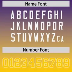Purple Gold Gradient Side Pattern Authentic Football Jersey 4