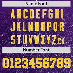 Purple Gold Gradient Sparkle-Effect Fashion Baseball Jersey 4