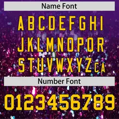 Purple Gold Gradient Sparkle-Effect Fashion Baseball Jersey 4
