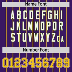 Purple Gold Gradient Stripe Fashion Sleeves Baseball Jersey 4