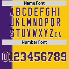Purple Gold Gradient Stripe Two-Button Softball Jersey 4