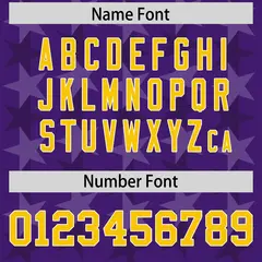 Purple Gold Graffiti Pattern Authentic Football Jersey 4