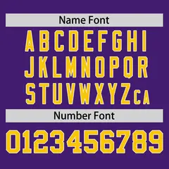 Purple Gold Horizontal Stripe Pullover Baseball Jersey 4