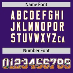 Purple Gold Ice Cream Helmet Pattern Hockey Jersey 4