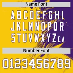 Purple Gold Ink Pattern Authentic Baseball Jersey 4