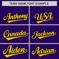 Purple Gold Lace-Up Neck Raglan Hockey Hoodie Jersey 3