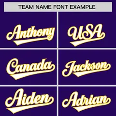 Purple Gold Lace-Up Neck Raglan Hockey Hoodie Jersey 3