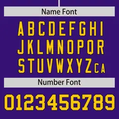 Purple Gold Phonetic Rhythm Authentic Baseball Jersey 4