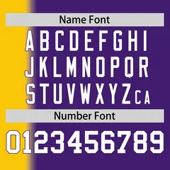 Purple Gold Pinstripe Gradient Baseball Jersey 4