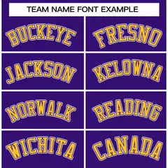 Purple Gold-Purple Raglan Full-Snap Varsity Letterman Jacket 3