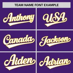 Purple Gold Raglan Sleeves Authentic Baseball Jersey 3