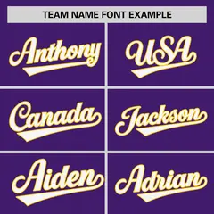 Purple Gold Raglan Sleeves Authentic Baseball Jersey 3